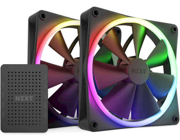 Корпусный вентилятор NZXT F140RGB Black (RF-R14DF-B1)