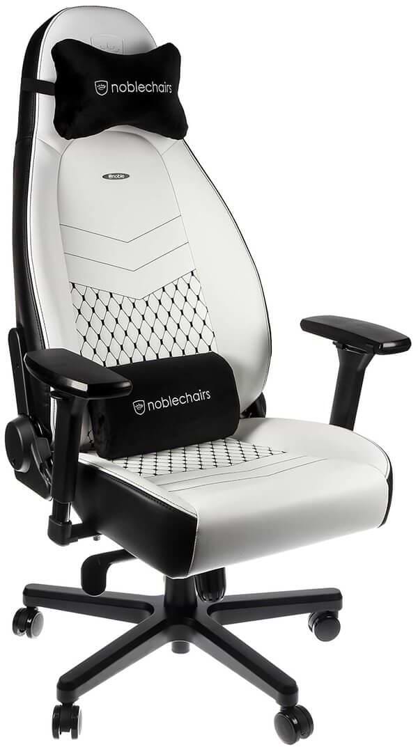 Кресло для геймеров Noblechairs ICON White/Black (NBL-ICN-PU-WBK)