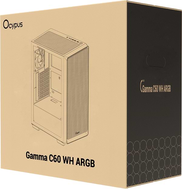 Фото - Корпус OCYPUS ATX W/O PSU GAMMA C60 WH ARGB (GAMMA-C60-WHG400XX-GL)