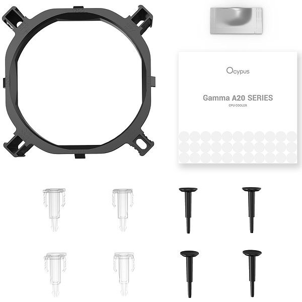 Фото - Процессорный кулер OCYPUS GAMMA A20 WH ARGB (GAMMA-A20-WH1AAWN00F-GL)