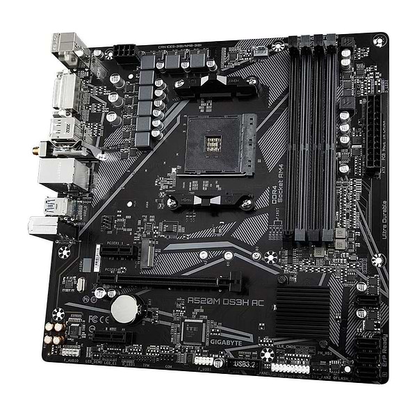 Фото - Материнська плата Gigabyte sAM4 AMD A520 4xDDR4 (A520M DS3H AC)