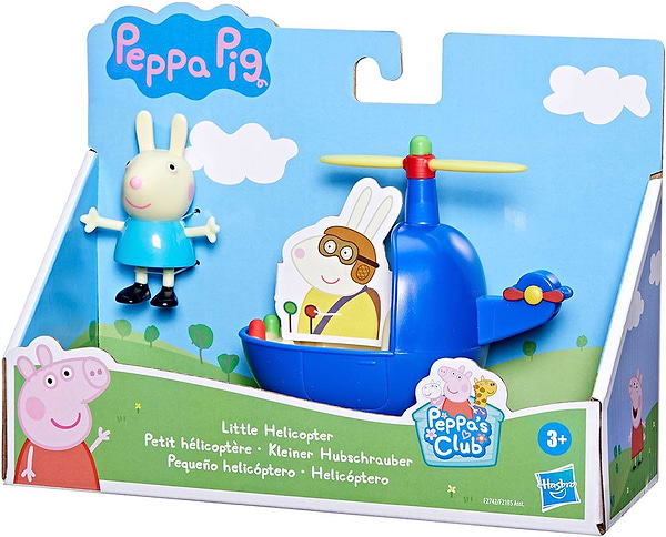 Фото - Коллекционные фигурки набор Peppa Pig Вертолет Ребекки (F2742)