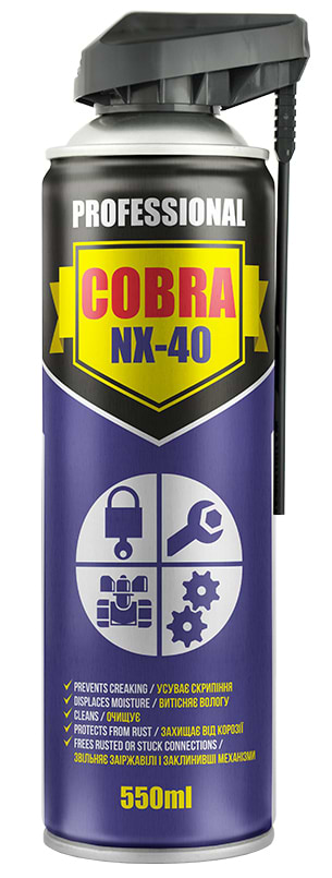 Мастило для авто Cobra MULTIFUNCTIONAL LUBRICANT PROFESSIONAL NX-40 550 мл (NX55100)
