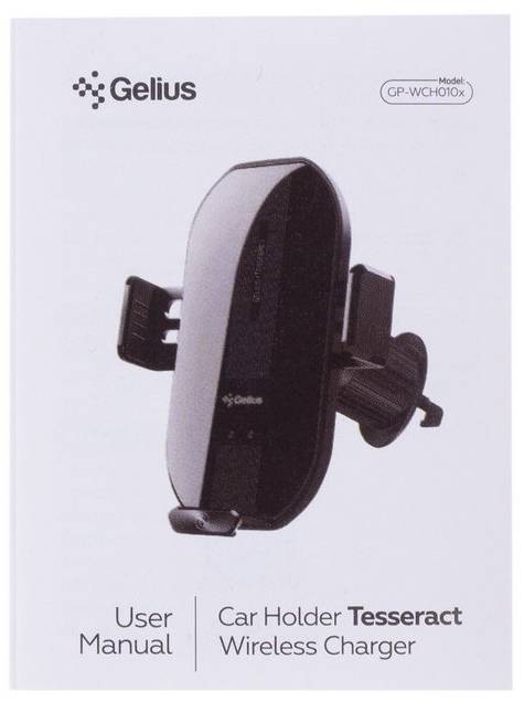 Фото - Автодержатель с беспроводной зарядкой Gelius Tesseract GP-WCH010X Black (99055)