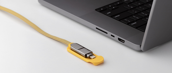 Фото - Кабель синхронізації даних Rolling Square 6in1, inCharge XL 2 м Yellow (XLM03R)