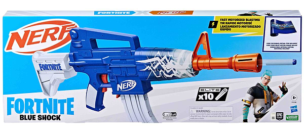 Фото - Бластер багатозарядний Nerf Blue Shock серії Фортнайт (F4108)