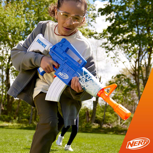 Фото - Бластер багатозарядний Nerf Blue Shock серії Фортнайт (F4108)
