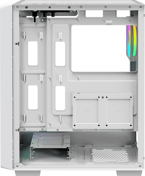 Фото - Корпус OCYPUS ATX W/O PSU GAMMA C60 WH ARGB (GAMMA-C60-WHG400XX-GL)