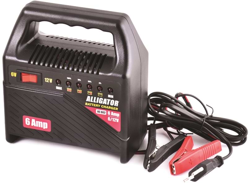 Пускозарядний пристрій ALLIGATOR 6А 6/12V (AC802)