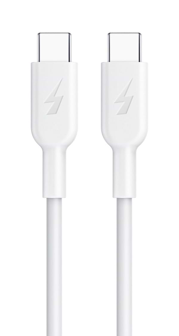 Фото - Кабель синхронизации данных Profit QY-81 Type-C to Type-C 1m PD3A White (000001367)