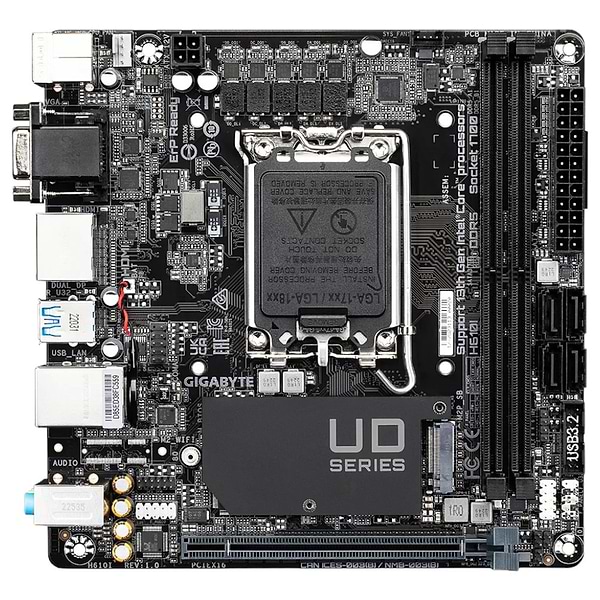 Фото - Материнська плата Gigabyte H610I DDR5 Фото - Материнська плата Gigabyte H610I DDR5