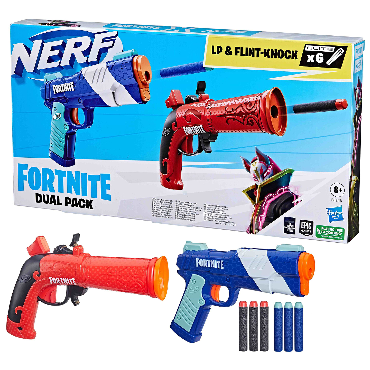 Бластер однозарядный Nerf Dual Pack серии Фортнайт (F6243)