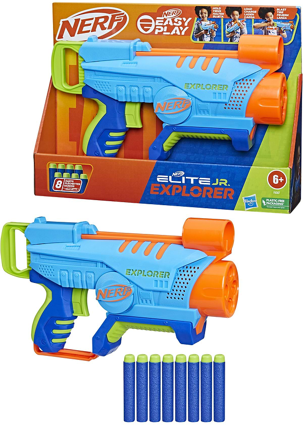 Фото - Бластер многозарядный Hasbro NERF ELITE JR EXPLORER (F6367)