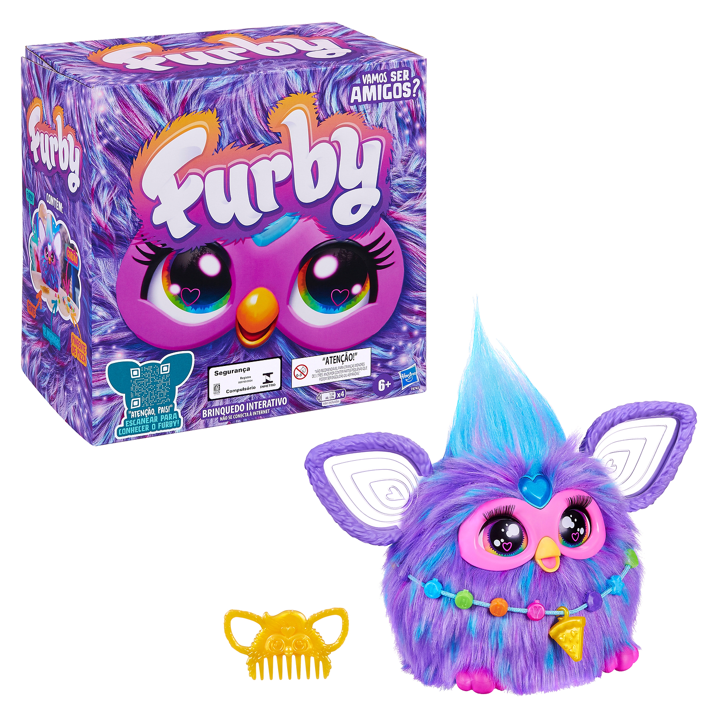 Интерактивная игрушка Hasbro Furby Пурпурний (F6743)