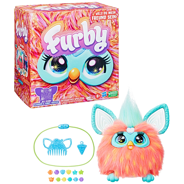 Фото - Інтерактивна іграшка Hasbro Furby Кораловий (F6744) Фото - Інтерактивна іграшка Hasbro Furby Кораловий (F6744)