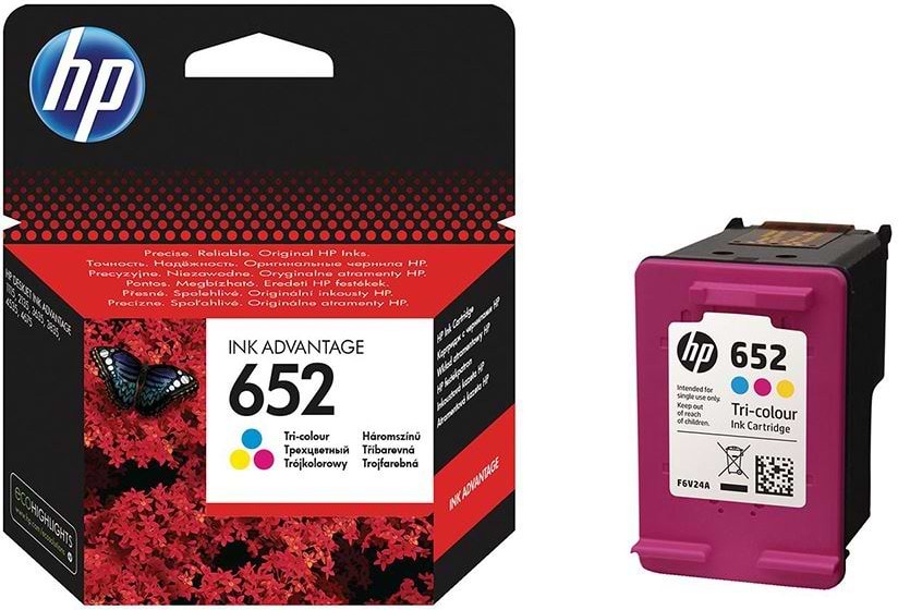 Картридж для струйных принтеров/МФУ HP No.652 DJ Ink Advantage 1115/2135/ 3635/3835 Color (F6V24AE) - Фото 1