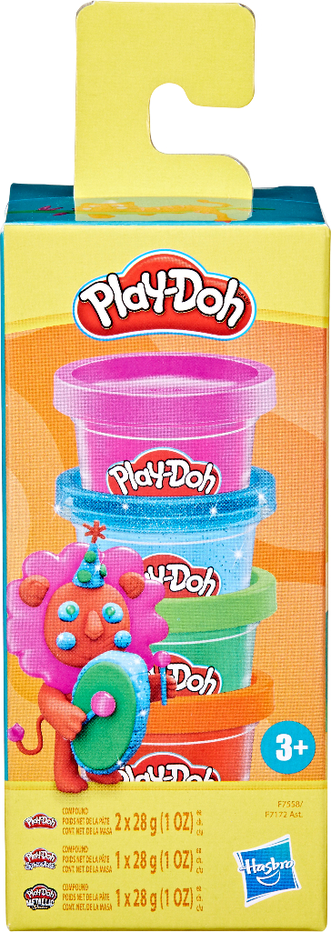 Расходники Hasbro Play-Doh 4 баночки с массой для лепки (F7172_F7558)