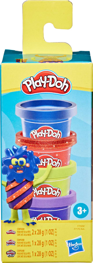 Расходники Hasbro Play-Doh 4 баночки с массой для лепки (F7172_F7569)