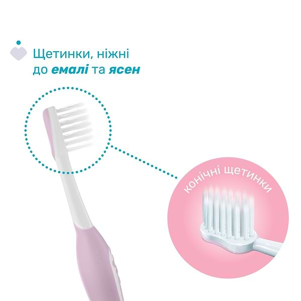 Фото - Зубна щітка мануальна дитяча Chicco 6-36 міс. 2 шт. (дівчинка) (12082.00)