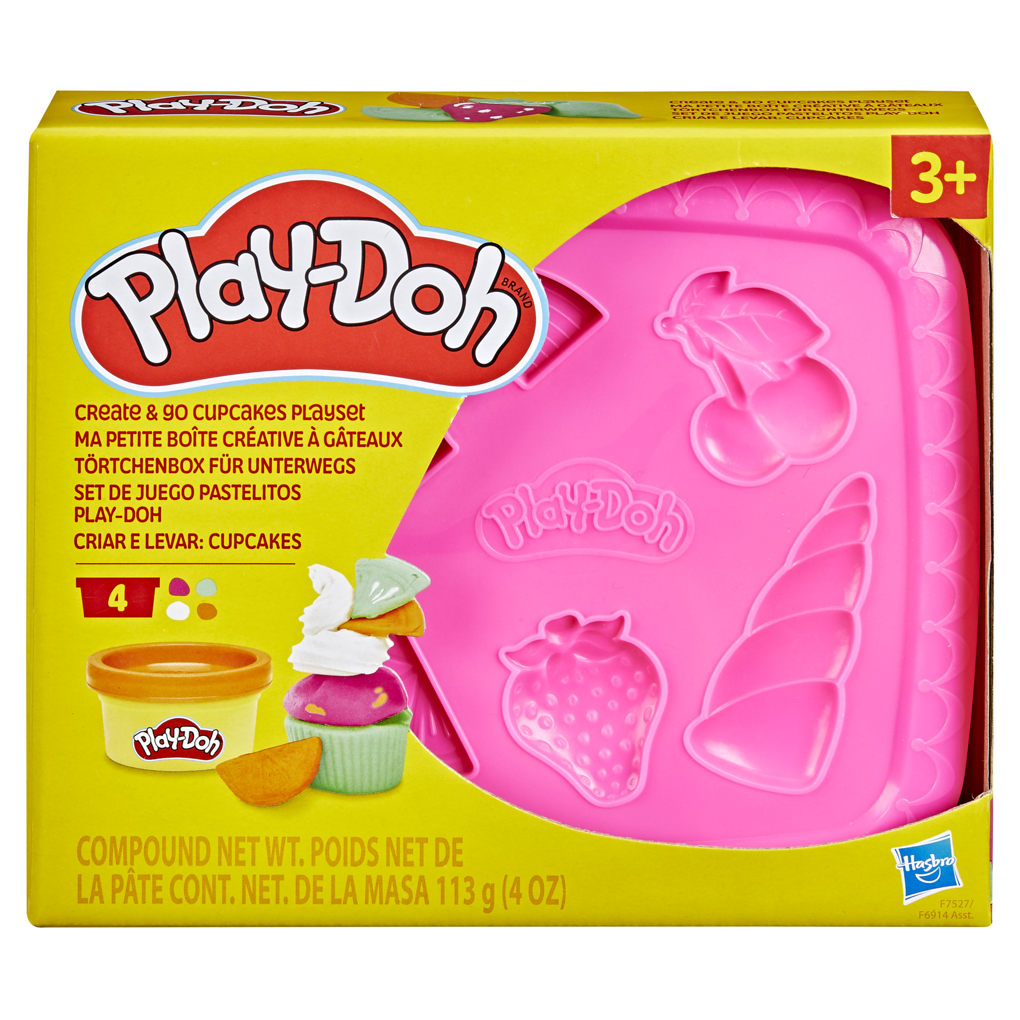 Набори для ліплення Hasbro Play-Doh ''Створюй та вперед'' CREATE N GO CUPCAKES PLAYSET (F6914_F7527)