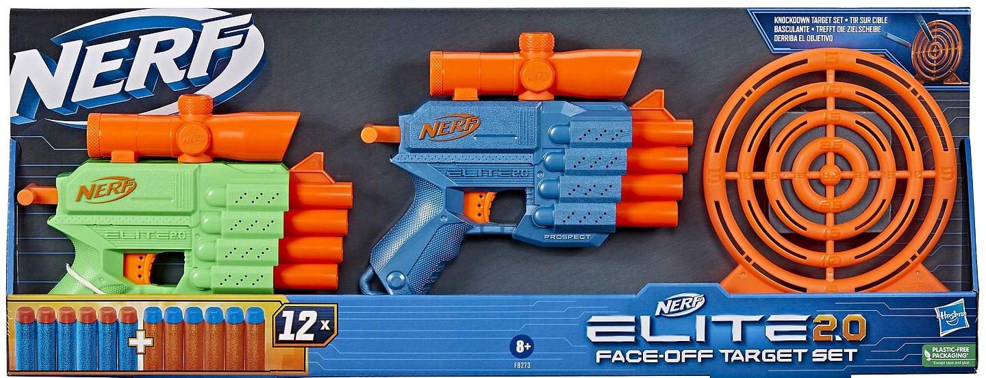 Бластер многозарядный Hasbro NERF ELITE 2.0 FACE OFF TARGET SET (F8273)