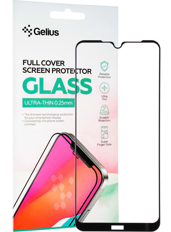 Защитное стекло для смартфона Gelius Full Cover Ultra-Thin 0.25mm for Xiaomi Redmi Note 8T Black (93510) - Фото 1