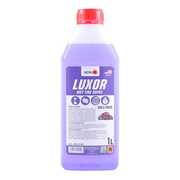 Фото - Поліроль для авто NOWAX для шин LUXOR WET TIRE SHINE 1 л (NX01129)