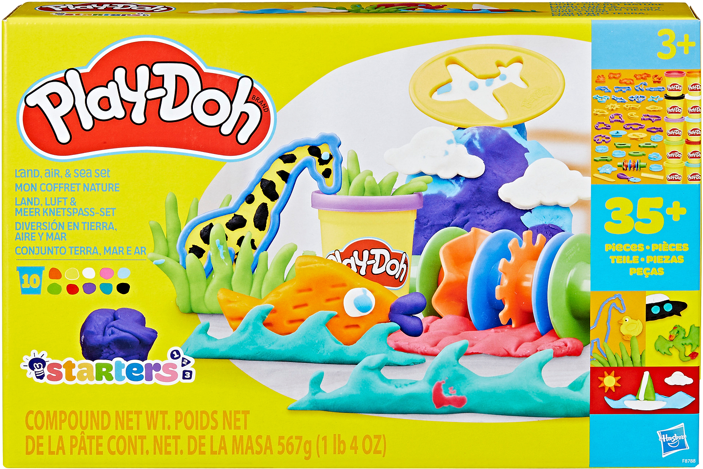 Наборы для лепки Hasbro Play-Doh Мир суши, воздуха и моря (F8788)