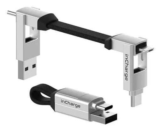 Кабель синхронізації даних Rolling Square 6in1 inCharge 6, білий (SIX02R) - Фото 1