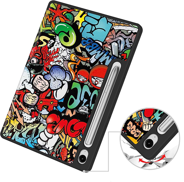 Фото - Чехол для планшета BeCover Flexible TPU Mate for Samsung Galaxy Tab S9 (SM-X710/SM-X716)/S9 FE (SM-X510/SM-X516B) 11.0" Graffiti (712534)