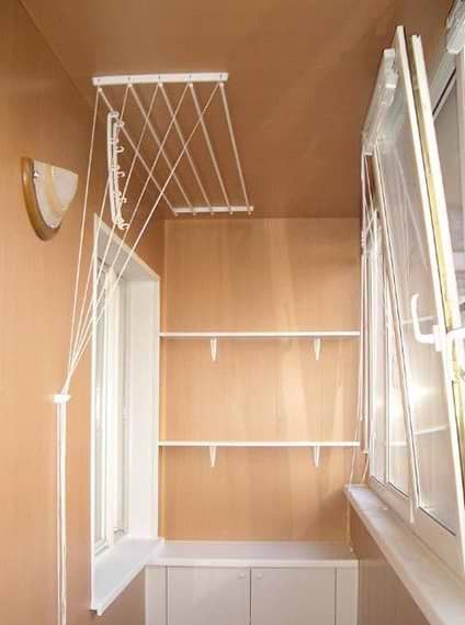 Фото - Сушилка для белья SNB 92106 потолочная 1.5м на 5 веревок Фото - Сушилка для белья SNB 92106 потолочная 1.5м на 5 веревок