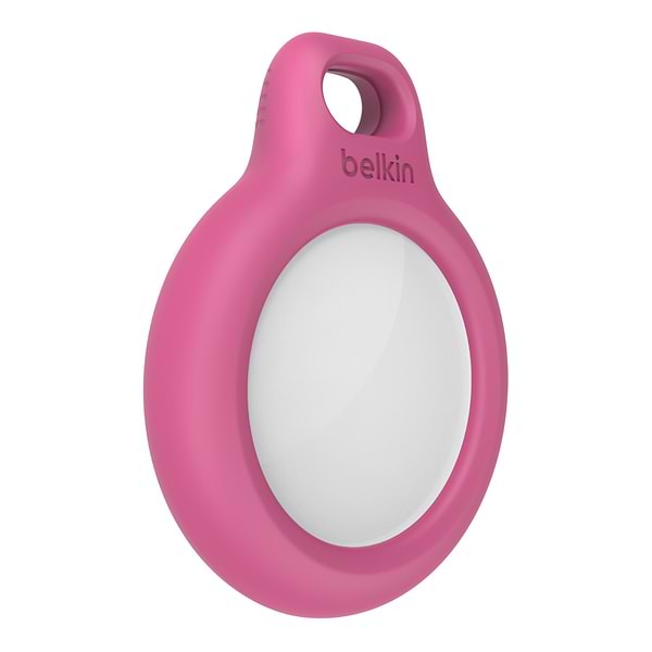 Фото - Чохол для бездротового маяка Belkin Secure Holder with Strap AirTag Pink (F8W974BTPNK)