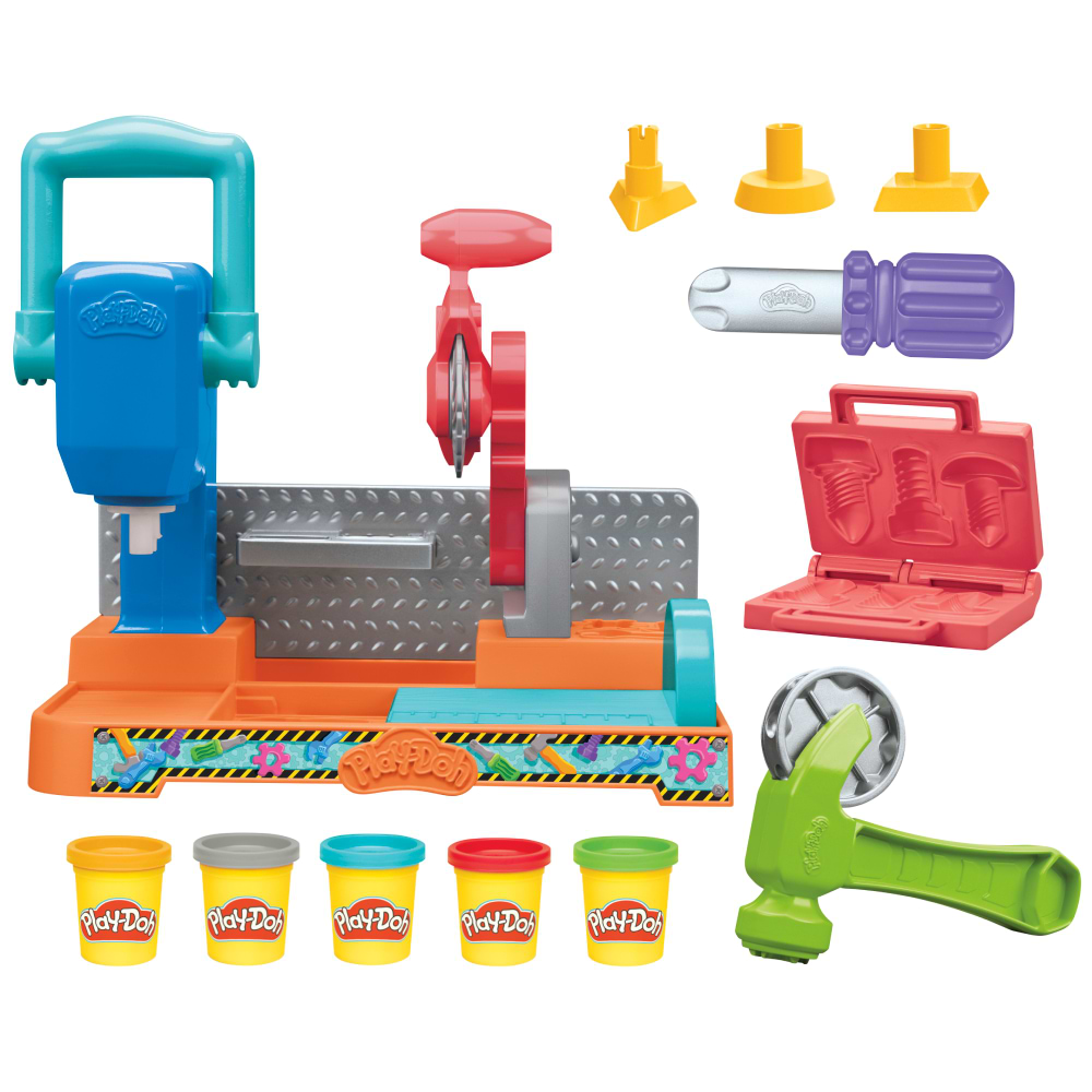 Набори для ліплення Hasbro Play Doh Верстак для штампування та розпилювання (F9141) - Фото 1