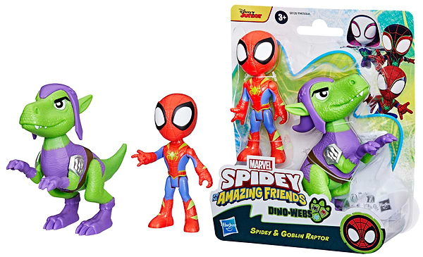 Фото - Колекційні фігурки набір Hasbro Герой та Діно серії Спайді та його дивовижні друзі SAF HERO DINO WEBS SPIDEY (F9478_G0120)