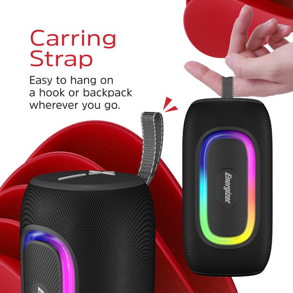 Фото - Портативна акустика Energizer 16Вт Bluetooth Black (BTS163)