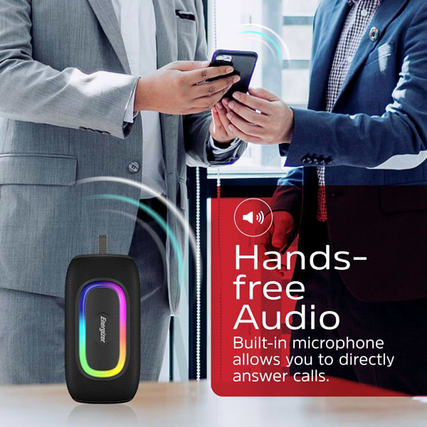 Фото - Портативна акустика Energizer 16Вт Bluetooth Black (BTS163)