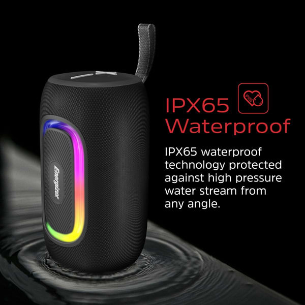 Фото - Портативна акустика Energizer 16Вт Bluetooth Black (BTS163)