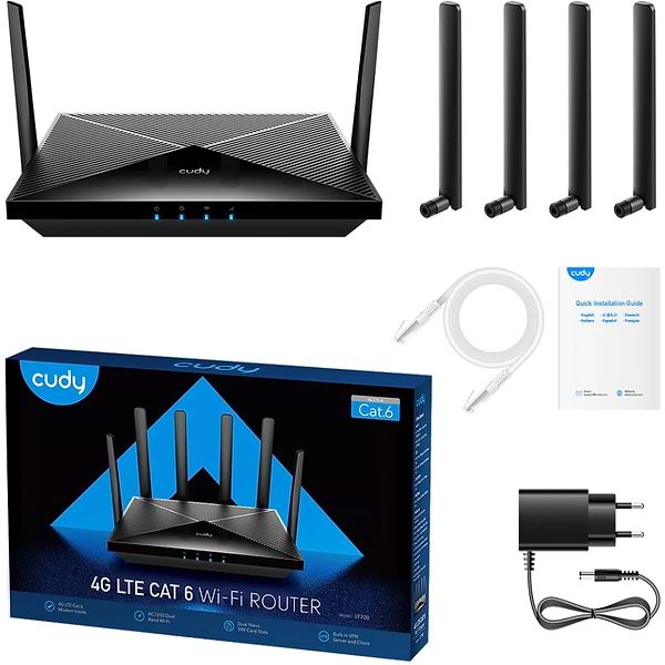 Фото - Маршрутизатор интернет WiFi5+4G Cudy LT700