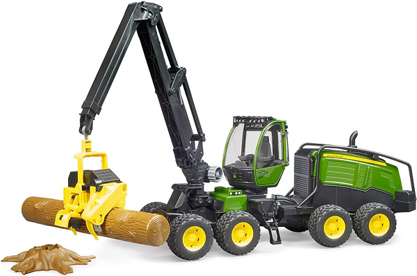 Фото - Наземна будівельна техніка BRUDER Харвестер John Deere 1270G з 1 колодою (02135)