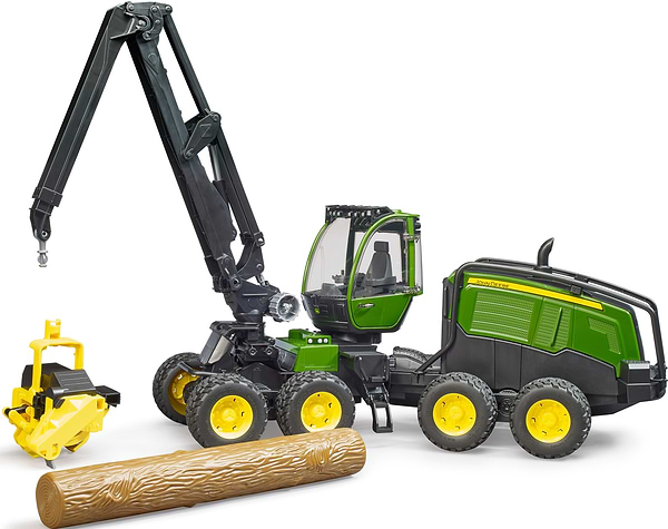 Фото - Наземна будівельна техніка BRUDER Харвестер John Deere 1270G з 1 колодою (02135)