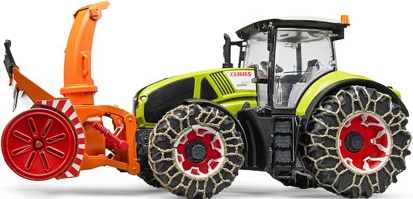 Фото - Наземная строительная техника BRUDER Трактор Claas Axion 950 для уборки снега (03017)