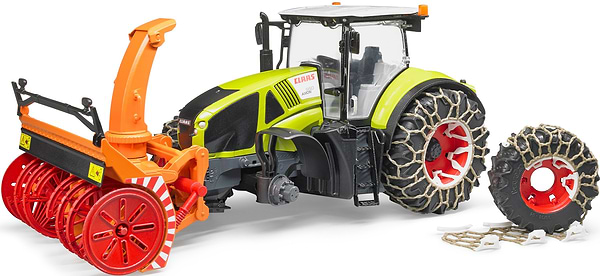 Фото - Наземная строительная техника BRUDER Трактор Claas Axion 950 для уборки снега (03017)