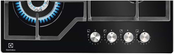 Фото - Духовой шкаф + варочная панель газовая Electrolux EOF3H50BK + KGG64362K