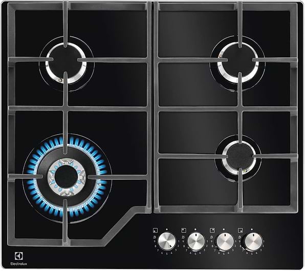 Фото - Духовой шкаф + варочная панель газовая Electrolux EOF3H50BK + KGG64362K