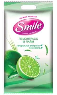 Серветки гігієнічні вологі Smile фрукти - Фото 1