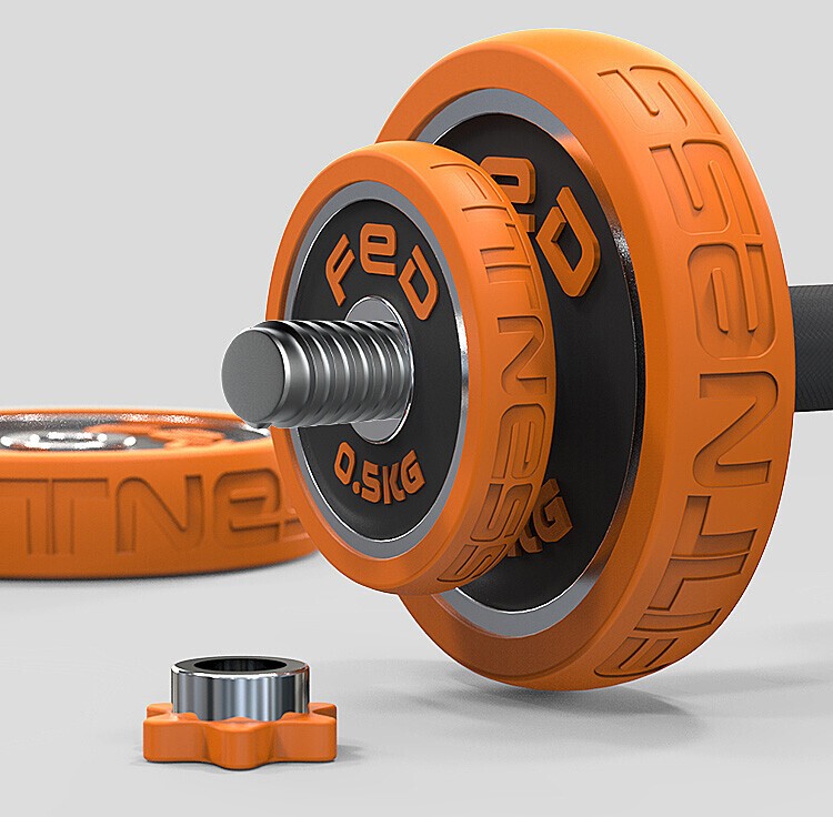 Фото - Набір гантелей і штанг FED 20KG Black FED-8007 (749233)