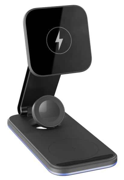 Фото - Бездротовий зарядний пристрій Proove Energy Fold 3 in 1 Black (WSEF15010001)