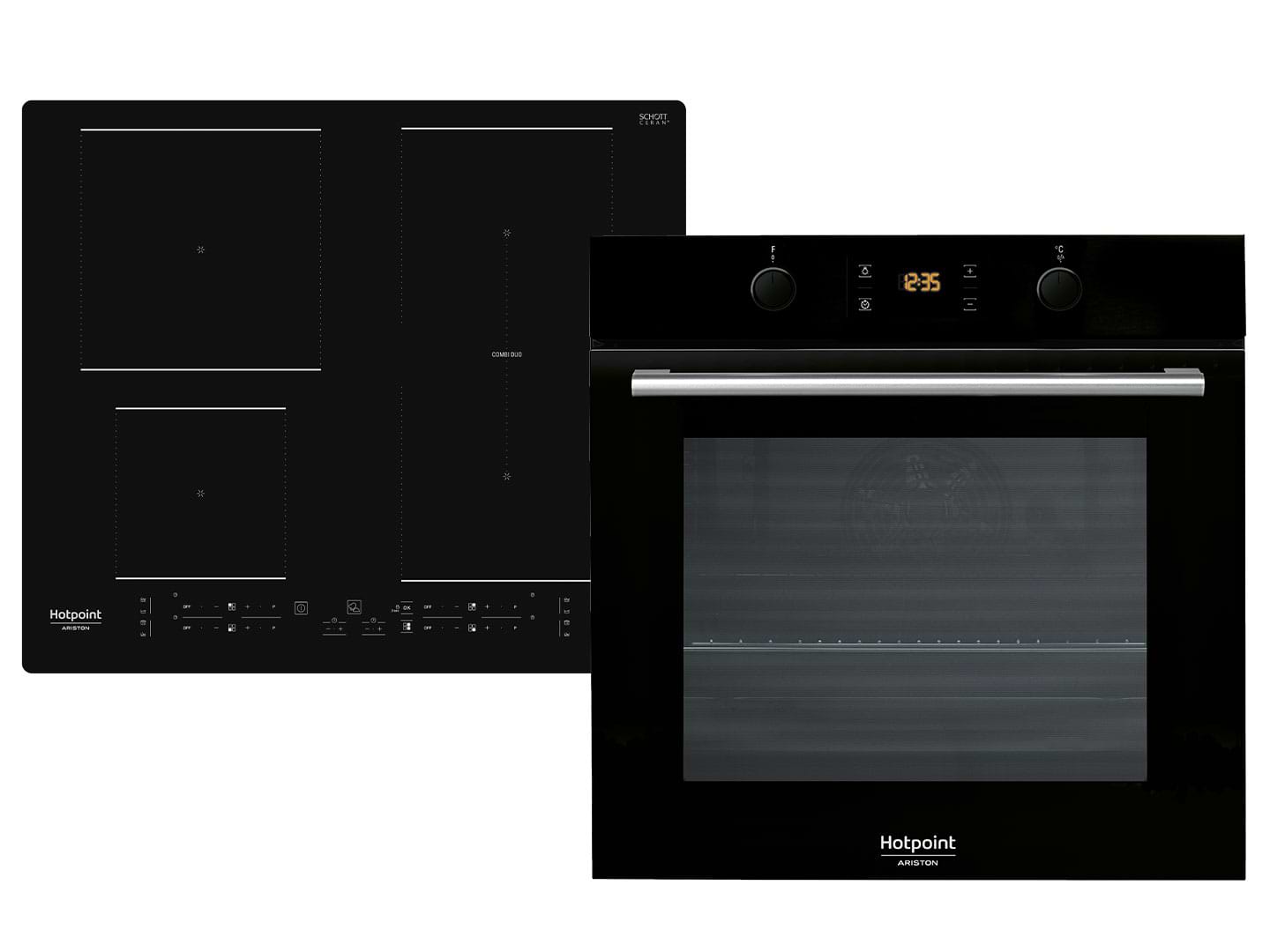 Духовой шкаф + варочная панель индукционная Hotpoint-Ariston FA2841JHBLHA + HB4860BNE - Фото 1