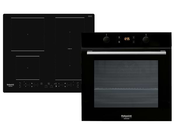 Фото - Дух.шафа + індукційна поверхня Hotpoint-Ariston FA2841JHBLHA + HB4860BNE