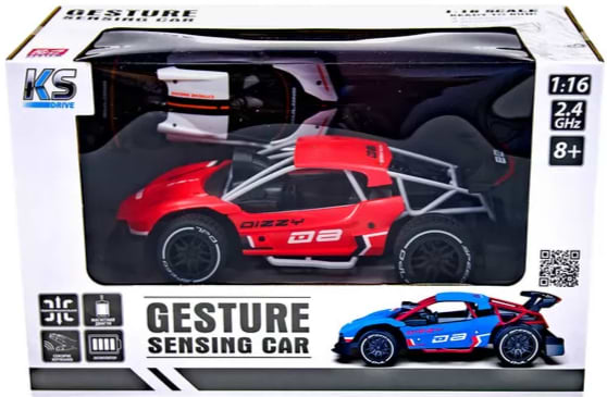 Фото - Радіокерована машинка Sulong Toys GESTURE SENSING з р/к та з сенсорним керуванням - DIZZY (червоний, акум.3,7V, 1:16) (SL-285RHR)